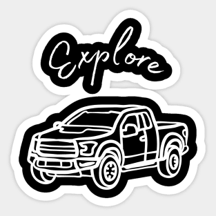 Truck - Explore Sticker